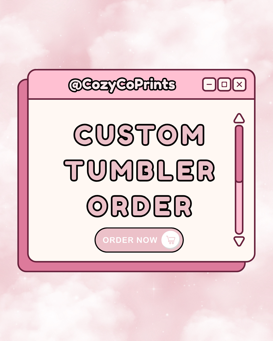Custom Tumbler Order! 💖