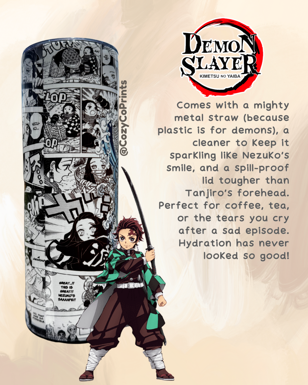 Slay your thirst like a Hashira! 💦⚔️