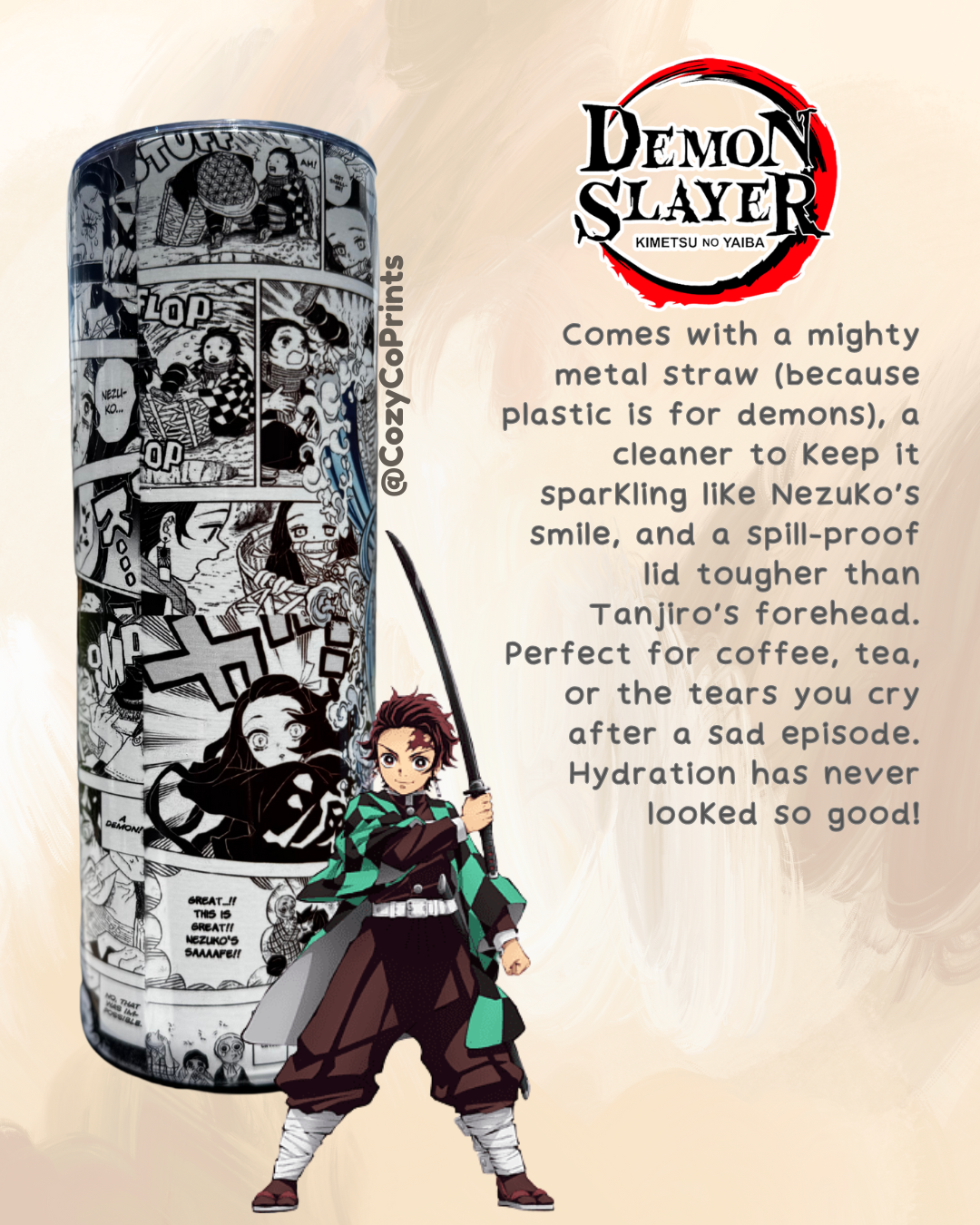 Slay your thirst like a Hashira! 💦⚔️